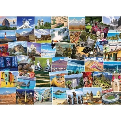Eurographics Inc. Globetrotter South America 1000 Piece Jigsaw Puzzle 2 Eurographics Inc. Globetrotter South America 1000 Piece Jigsaw Puzzle - Image 2