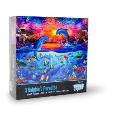 Toynk A Dolphin's Paradise Ocean Puzzle For Adults And Kids | 1000 Piece Jigsaw Puzzle