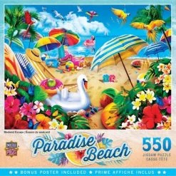 MasterPieces 550 Piece Jigsaw Puzzle For Adults, Family, Or Kids - Weekend Escape - 18"x24"