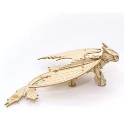 Incredibuilds Dreamworks How to Train Your Dragon Toothless Book & Wood Model Figure Kit