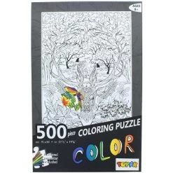Toynk Deer 500 Piece Coloring Jigsaw Puzzle + 6 Markers