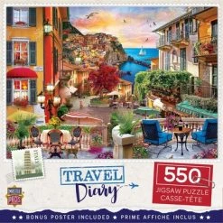 MasterPieces 550 Piece Jigsaw Puzzle For Adults, Family, Or Kids - Italian Afternoon - 18"x24"