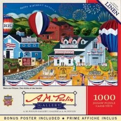 MasterPieces 1000 Piece Jigsaw Puzzle For Adults, Family, Or Kids - Stars And Stripes - 19.25"x26.75"