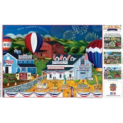 MasterPieces 1000 Piece Jigsaw Puzzle For Adults, Family, Or Kids - Stars And Stripes - 19.25"x26.75" 4 MasterPieces 1000 Piece Jigsaw Puzzle For Adults, Family, Or Kids - Stars And Stripes - 19.25"x26.75" - Image 4