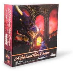 Toynk A Girl & Her Dragon Puzzle By Tara Lesher | 500 Piece Jigsaw Puzzle