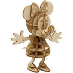 Incredibuilds Disney Minnie Mouse Book & Wood Model Figure Kit