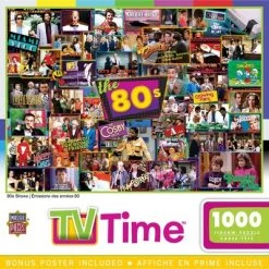 MasterPieces 1000 Piece Jigsaw Puzzle For Adults, Family, Or Kids - 80's Television Shows - 19.25"x26.75"