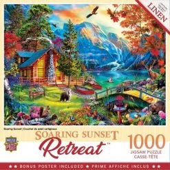 MasterPieces 1000 Piece Jigsaw Puzzle For Adults, Family, Or Kids - Soaring Sunset - 19.25"x26.75"