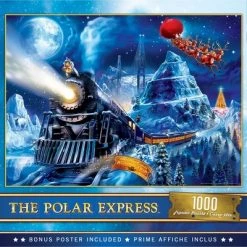 MasterPieces 1000 Piece Christmas Jigsaw Puzzle - The Polar Express Race To The Pole - 19.25"x26.75"