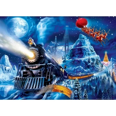MasterPieces 1000 Piece Christmas Jigsaw Puzzle - The Polar Express Race To The Pole - 19.25"x26.75" 2 MasterPieces 1000 Piece Christmas Jigsaw Puzzle - The Polar Express Race To The Pole - 19.25"x26.75" - Image 2