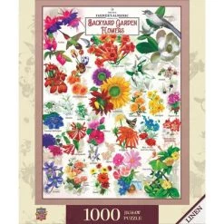 MasterPieces 1000 Piece Jigsaw Puzzle For Adults, Family, Or Kids - Farmer's Almanac; Garden Florals - 19.25"x26.75"