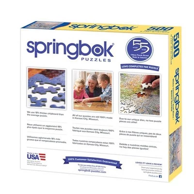 Springbok White Christmas Puzzle 500pc 2 Springbok White Christmas Puzzle 500pc - Image 2