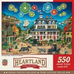 MasterPieces 550 Piece Jigsaw Puzzle For Adults, Family, Or Kids - Fireworks Finale - 18"x24"