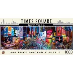 MasterPieces 1000 Piece Jigsaw Puzzle For Adults, Family, Or Kids - Times Square Panoramic - 13"x39"