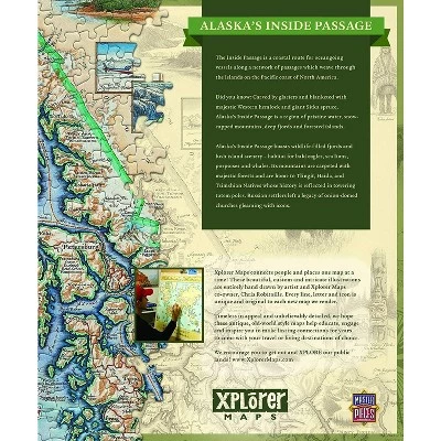 MasterPieces Inc Xplorer Maps Alaska Inside Passage Map 1000 Piece Jigsaw Puzzle 2 MasterPieces Inc Xplorer Maps Alaska Inside Passage Map 1000 Piece Jigsaw Puzzle - Image 2