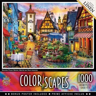 MasterPieces 1000 Piece Jigsaw Puzzle For Adults, Family, Or Kids - Bavarian Flower Market - 19.25"x26.75" 1 MasterPieces 1000 Piece Jigsaw Puzzle For Adults, Family, Or Kids - Bavarian Flower Market - 19.25"x26.75"