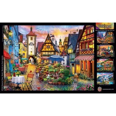 MasterPieces 1000 Piece Jigsaw Puzzle For Adults, Family, Or Kids - Bavarian Flower Market - 19.25"x26.75" 4 MasterPieces 1000 Piece Jigsaw Puzzle For Adults, Family, Or Kids - Bavarian Flower Market - 19.25"x26.75" - Image 4