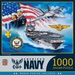 MasterPieces 1000 Piece Jigsaw Puzzle For Adults, Family, Or Kids - U.S. Navy - 19.25"x26.75"