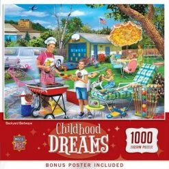 MasterPieces 1000 Piece Jigsaw Puzzle For Adults, Family, Or Kids - Backyard Barbeque - 19.25"x26.75"