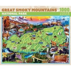 MasterPieces 1000 Piece Jigsaw Puzzle For Adults, Family, Or Kids - Great Smokey Mountains - 19.25"x26.75"