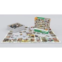 Eurographics Inc. Wildlife Vintage Stamps 500 Piece Jigsaw Puzzle