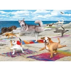 Eurographics Inc. Yoga Beach 300 Piece XL Jigsaw Puzzle