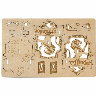 Incredibuilds Harry Potter Gryffindor Emblematics Wood Model Kit 3 Incredibuilds Harry Potter Gryffindor Emblematics Wood Model Kit - Image 3