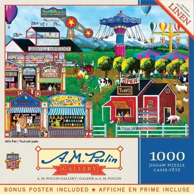 MasterPieces 1000 Piece Jigsaw Puzzle For Adults, Family, Or Kids - All's Fair - 19.25"x26.75" 1 MasterPieces 1000 Piece Jigsaw Puzzle For Adults, Family, Or Kids - All's Fair - 19.25"x26.75"