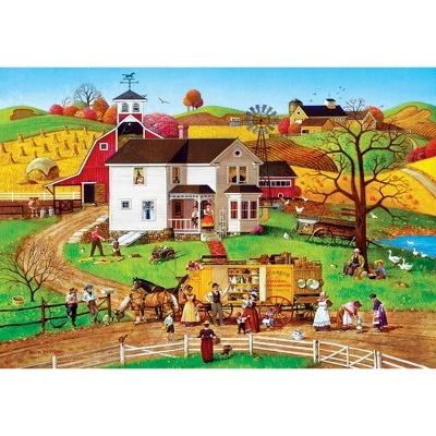 MasterPieces 1000 Piece EZ Grip Jigsaw Puzzle For Adults, Family, Or Kids - The Traveling Man - 23.5"x34" 2 MasterPieces 1000 Piece EZ Grip Jigsaw Puzzle For Adults, Family, Or Kids - The Traveling Man - 23.5"x34" - Image 2