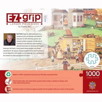 MasterPieces 1000 Piece EZ Grip Jigsaw Puzzle For Adults, Family, Or Kids - The Traveling Man - 23.5"x34" 3 MasterPieces 1000 Piece EZ Grip Jigsaw Puzzle For Adults, Family, Or Kids - The Traveling Man - 23.5"x34" - Image 3