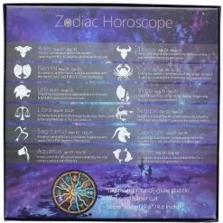 Toynk Zodiac Horoscope 500 Piece Round Jigsaw Puzzle