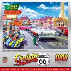 MasterPieces 1000 Piece Jigsaw Puzzle For Adults, Family, Or Kids - Drive Through On Route 66 - 19.25"x26.75"