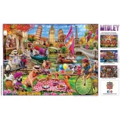 MasterPieces 300 Piece EZ Grip Jigsaw Puzzle - Dog Gone Days - 18"x24" -Puzzles Sales 2022 unnamed file 3202