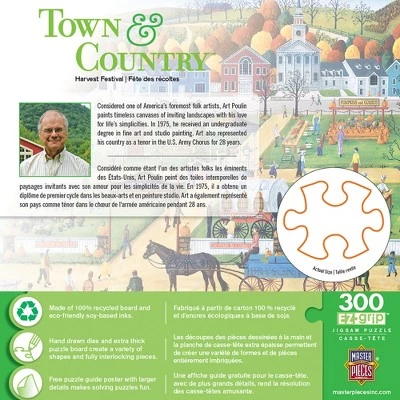 MasterPieces 300 Piece EZ Grip Jigsaw Puzzle - Havest Frestival - 18"x24" 3 MasterPieces 300 Piece EZ Grip Jigsaw Puzzle - Havest Frestival - 18"x24" - Image 3