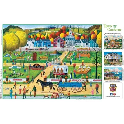 MasterPieces 300 Piece EZ Grip Jigsaw Puzzle - Havest Frestival - 18"x24" 4 MasterPieces 300 Piece EZ Grip Jigsaw Puzzle - Havest Frestival - 18"x24" - Image 4