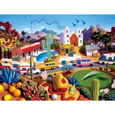 MasterPieces 550 Piece Jigsaw Puzzle For Adults, Family, Or Kids - The Land Of AZ - 18"x24" 2 MasterPieces 550 Piece Jigsaw Puzzle For Adults, Family, Or Kids - The Land Of AZ - 18"x24" - Image 2
