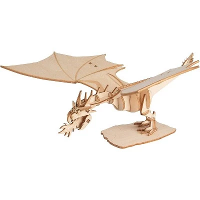 Incredibuilds Harry Potter Hungarian Horntail Dragon 3D Wood Puzzle & Model Figure Kit (35 Pcs) - Build & Paint Your Own 3-D Movie Toy - Holiday Educational Gift for Kids & Adults, No Glue Required, 8+ 2 Incredibuilds Harry Potter Hungarian Horntail Dragon 3D Wood Puzzle & Model Figure Kit (35 Pcs) - Build & Paint Your Own 3-D Movie Toy - Holiday Educational Gift for Kids & Adults, No Glue Required, 8+ - Image 2