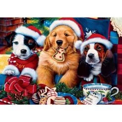 MasterPieces 500 Piece Glitter Christmas Jigsaw Puzzle - Santa Paws - 15"x21" -Puzzles Sales 2022 unnamed file 3247