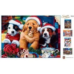 MasterPieces 500 Piece Glitter Christmas Jigsaw Puzzle - Santa Paws - 15"x21" -Puzzles Sales 2022 unnamed file 3249