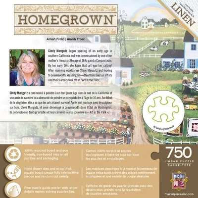 MasterPieces 750 Piece Jigsaw Puzzle For Adults, Family, Or Kids - Amish Frolic - 18"x24" 3 MasterPieces 750 Piece Jigsaw Puzzle For Adults, Family, Or Kids - Amish Frolic - 18"x24" - Image 3