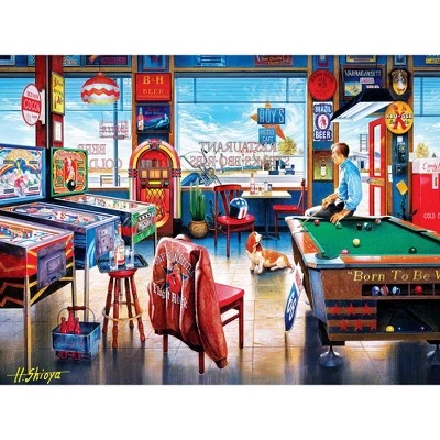 MasterPieces 550 Piece Jigsaw Puzzle For Adults, Family, Or Kids - Pockets Pool & Pub - 18"x24" 2 MasterPieces 550 Piece Jigsaw Puzzle For Adults, Family, Or Kids - Pockets Pool & Pub - 18"x24" - Image 2