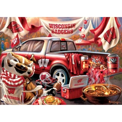 MasterPieces 1000 Piece Jigsaw Puzzle for Adults - NCAA Wisconsin Badgers Gameday - 19.25"x26.75" 2 MasterPieces 1000 Piece Jigsaw Puzzle for Adults - NCAA Wisconsin Badgers Gameday - 19.25"x26.75" - Image 2