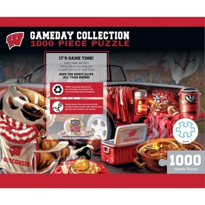 MasterPieces 1000 Piece Jigsaw Puzzle for Adults - NCAA Wisconsin Badgers Gameday - 19.25"x26.75" 3 MasterPieces 1000 Piece Jigsaw Puzzle for Adults - NCAA Wisconsin Badgers Gameday - 19.25"x26.75" - Image 3
