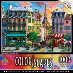 MasterPieces 1000 Piece Jigsaw Puzzle For Adults, Family, Or Kids - Paris Streets - 19.25"x26.75"