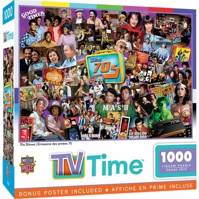 MasterPieces 1000 Piece Jigsaw Puzzle For Adults, Family, Or Kids - 70's Television Shows - 19.25"x26.75" 1 MasterPieces 1000 Piece Jigsaw Puzzle For Adults, Family, Or Kids - 70's Television Shows - 19.25"x26.75"