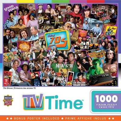 MasterPieces 1000 Piece Jigsaw Puzzle For Adults, Family, Or Kids - 70's Television Shows - 19.25"x26.75" 2 MasterPieces 1000 Piece Jigsaw Puzzle For Adults, Family, Or Kids - 70's Television Shows - 19.25"x26.75" - Image 2