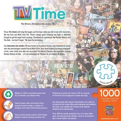 MasterPieces 1000 Piece Jigsaw Puzzle For Adults, Family, Or Kids - 70's Television Shows - 19.25"x26.75" 6 MasterPieces 1000 Piece Jigsaw Puzzle For Adults, Family, Or Kids - 70's Television Shows - 19.25"x26.75" - Image 6