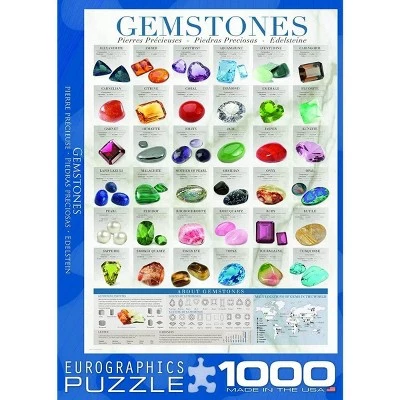 Eurographics Inc. Gemstones 1000 Piece Jigsaw Puzzle 2 Eurographics Inc. Gemstones 1000 Piece Jigsaw Puzzle - Image 2