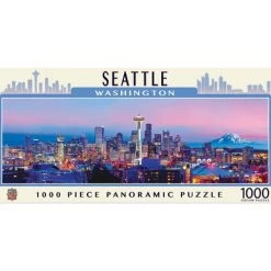 MasterPieces 1000 Piece Jigsaw Puzzle For Adults, Family, Or Kids - Seattle Panoramic - 13"x39"