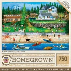 MasterPieces 750 Piece Jigsaw Puzzle For Adults, Family, Or Kids - 4Th Of July At Seabeck - 18"x24"